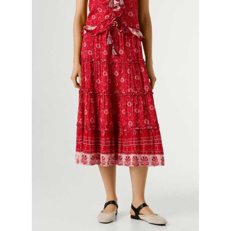 FALDA LARGA MUJER PEPE JEANS ESTAMPADO FLORAL
