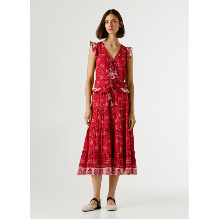 FALDA LARGA MUJER PEPE JEANS ESTAMPADO FLORAL