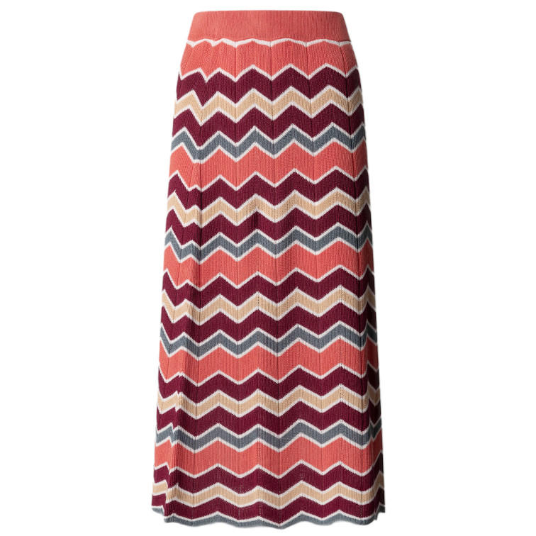 FALDA LARGA MUJER PEPE JEANS RAYAS ZIG ZAG