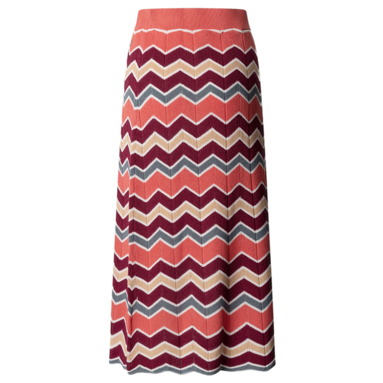 FALDA LARGA MUJER PEPE JEANS RAYAS ZIG ZAG