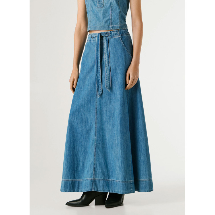 FALDA LARGA DENIM MUJER PEPE JEANS FIT REGULAR