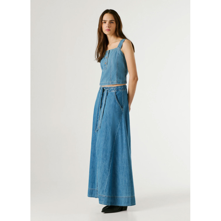 FALDA LARGA DENIM MUJER PEPE JEANS FIT REGULAR
