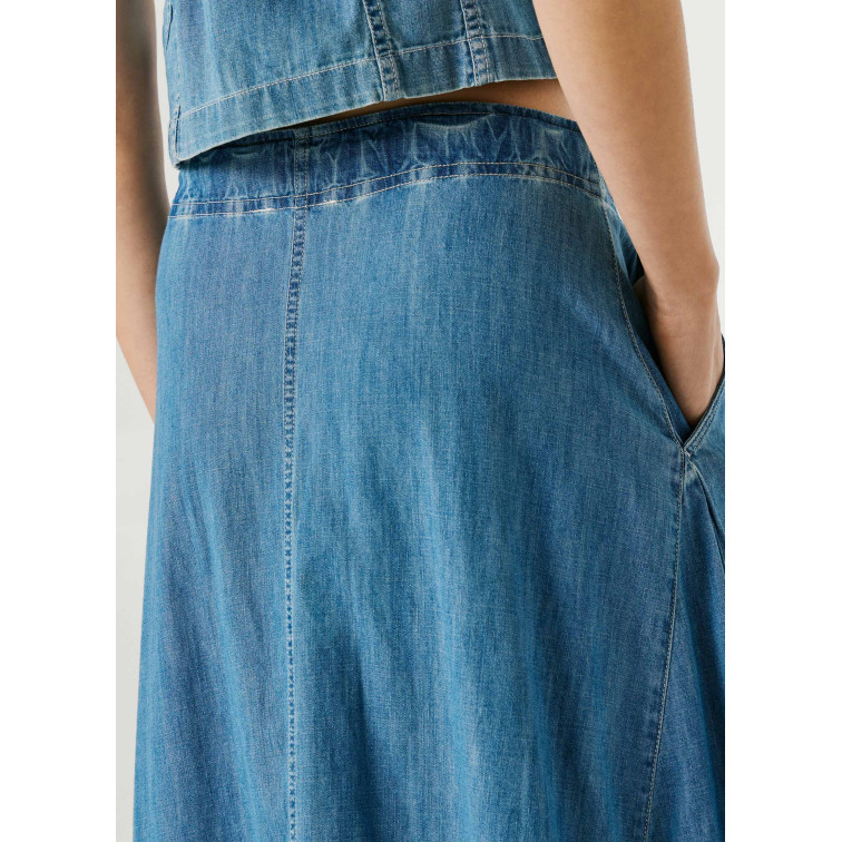 FALDA LARGA DENIM MUJER PEPE JEANS FIT REGULAR