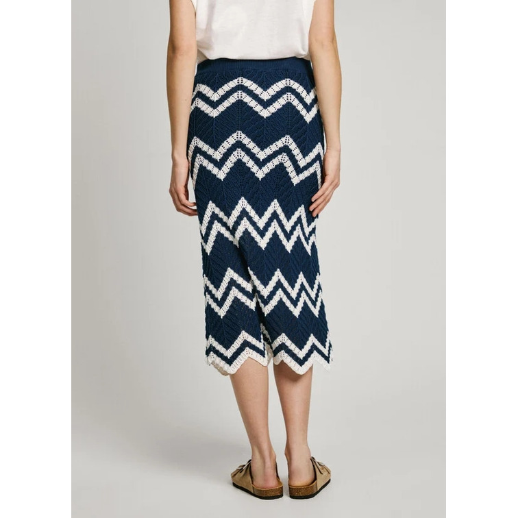 FALDA MIDI MUJER PEPE JEANS ESTAMPADO ZIGZAG