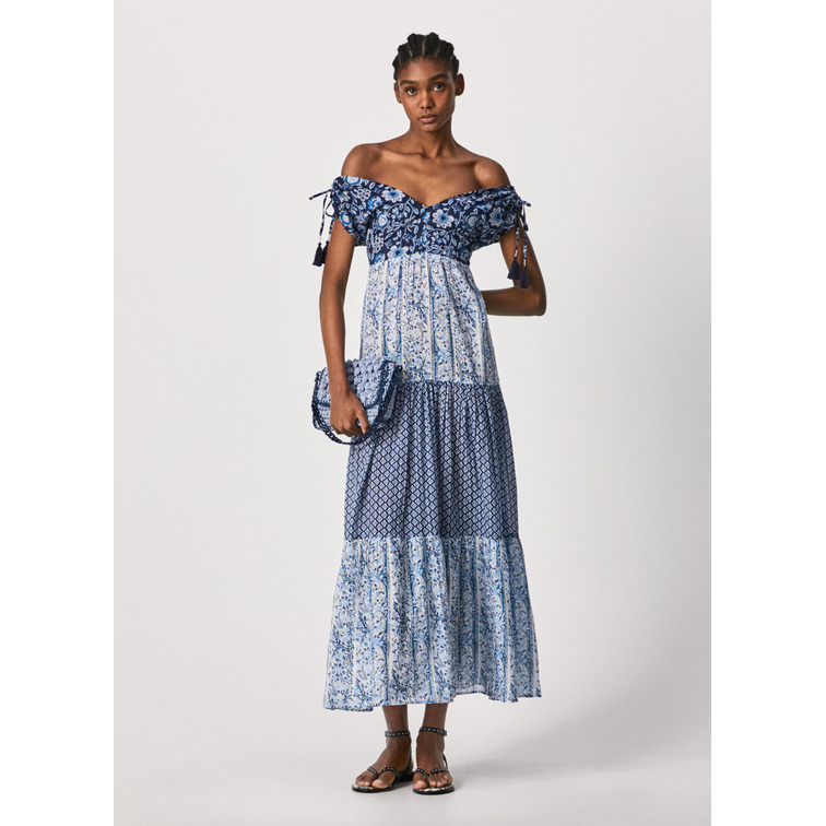 VESTIDO LARGO BOHO MUJER PEPE JEANS MARIELLE