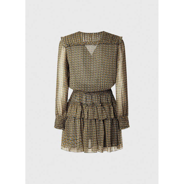 VESTIDO CORTO CON GOMA EN CINTURA MUJER PEPE JEANS LARA