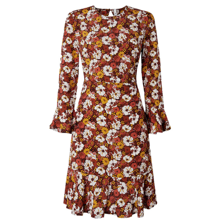 VESTIDO CORTO ESTAMPADO MUJER PEPE JEANS LEIRE
