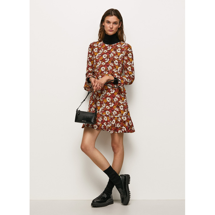 VESTIDO CORTO ESTAMPADO MUJER PEPE JEANS LEIRE