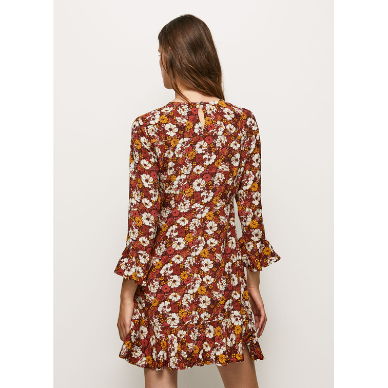 VESTIDO CORTO ESTAMPADO MUJER PEPE JEANS LEIRE