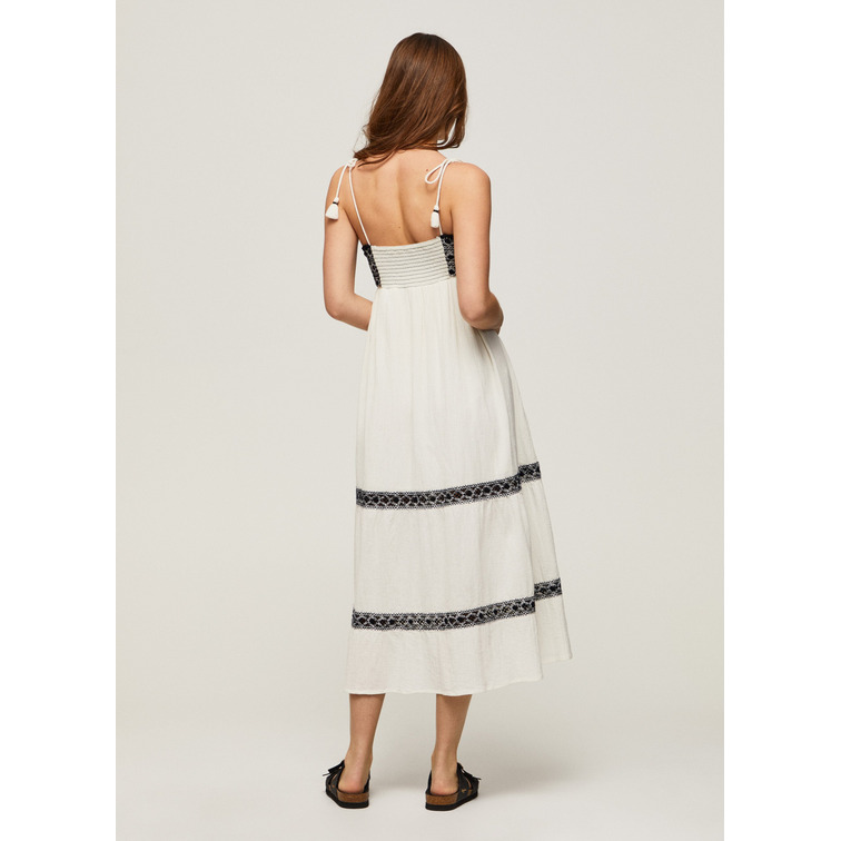 VESTIDO ALGODÓN BORDADO MUJER PEPE JEANS ARIEL