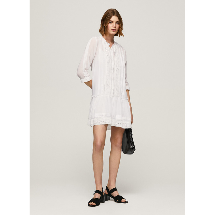 VESTIDO DETALLES CALADOS MUJER PEPE JEANS PATRIS