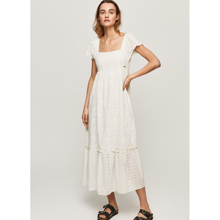 VESTIDO ALGODÓN BORDADO MUJER PEPE JEANS PERI