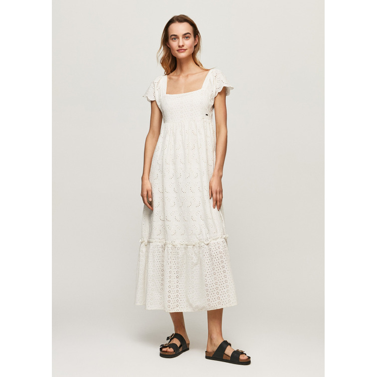 VESTIDO ALGODÓN BORDADO MUJER PEPE JEANS PERI