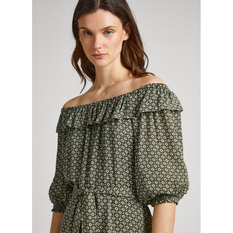 VESTIDO ESTAMPADO MUJER PEPE JEANS FLANCHE