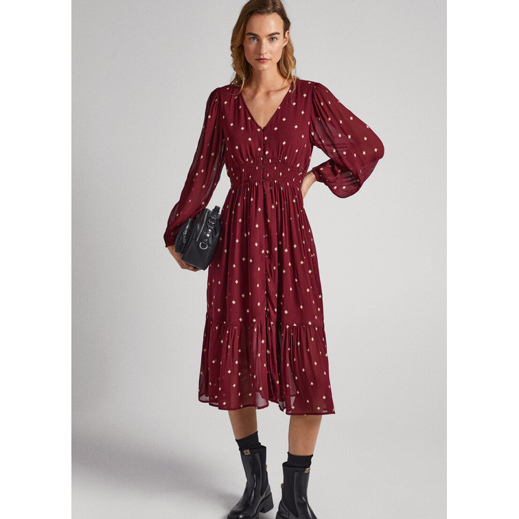 VESTIDO ESTAMPADO PUNTOS MUJER PEPE JEANS GIO