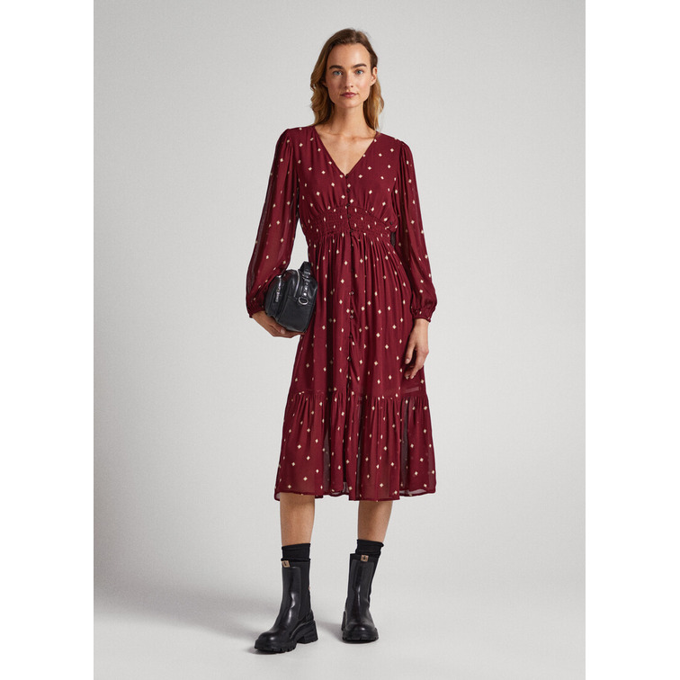 VESTIDO ESTAMPADO PUNTOS MUJER PEPE JEANS GIO