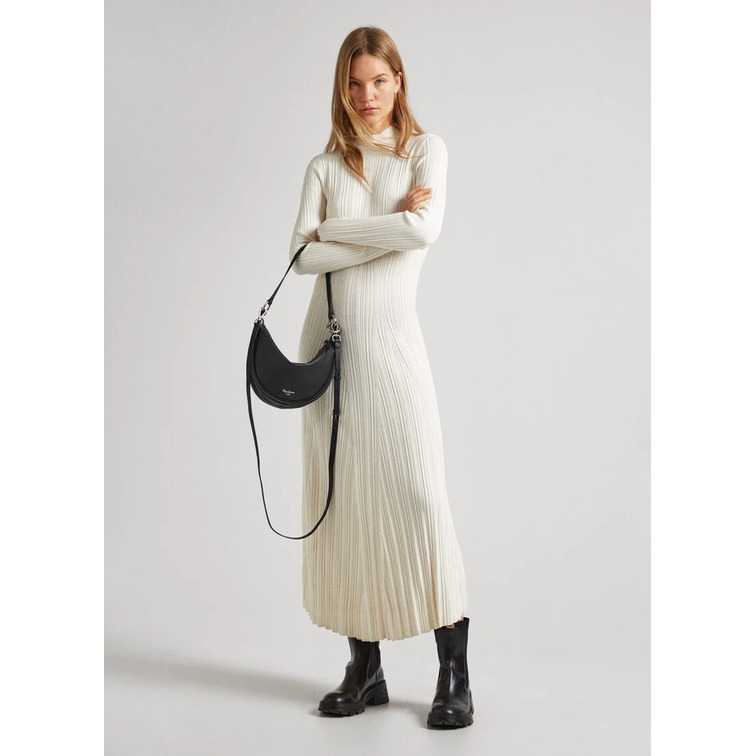 VESTIDO LARGO MUJER PEPE JEANS EN TEJIDO CANALÉ