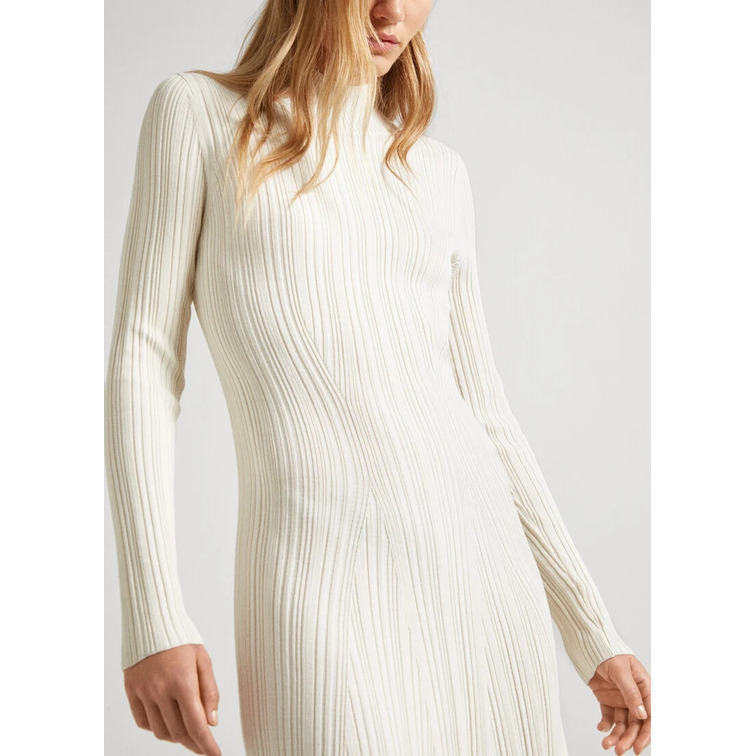 VESTIDO LARGO MUJER PEPE JEANS EN TEJIDO CANALÉ