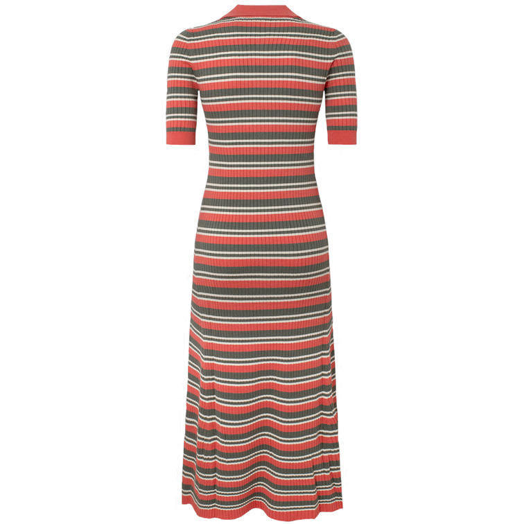 VESTIDO LARGO PUNTO CANALÉ RAYAS MUJER PEPE JEANS