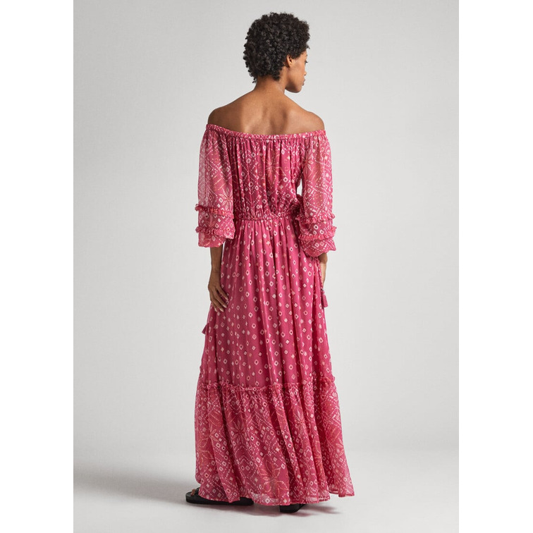 VESTIDO LARGO EN CHIFÓN MUJER PEPE JEANS MARLENE