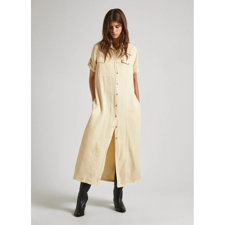 VESTIDO LARGO EN TENCEL MUJER PEPE JEANS EVELINDA