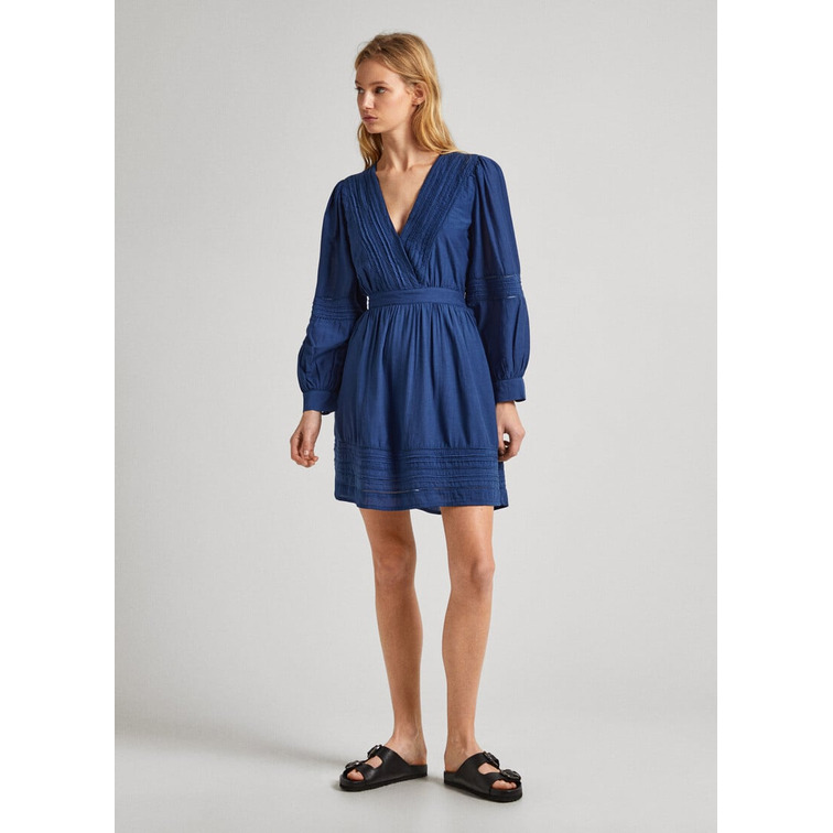 VESTIDO CORTO PLISADO MUJER PEPE JEANS