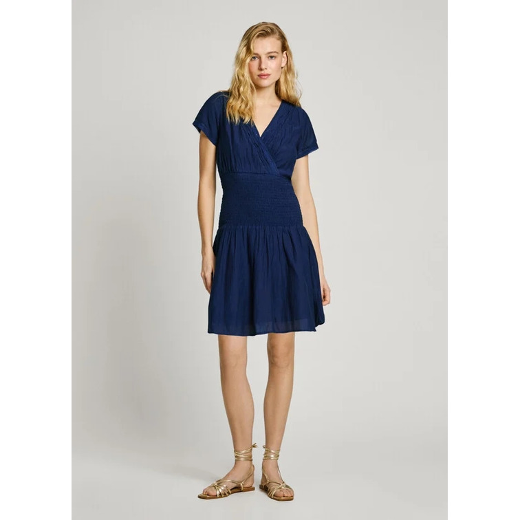 VESTIDO CORTO MUJER PEPE JEANS CUELLO PICO