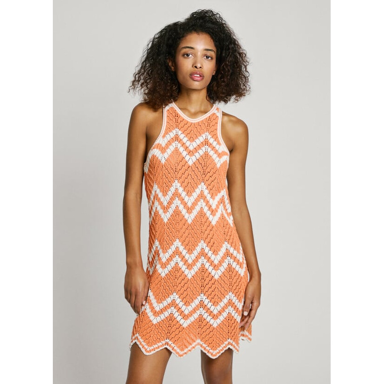 VESTIDO CORTO MUJER PEPE JEANS RAYAS ZIGZAG