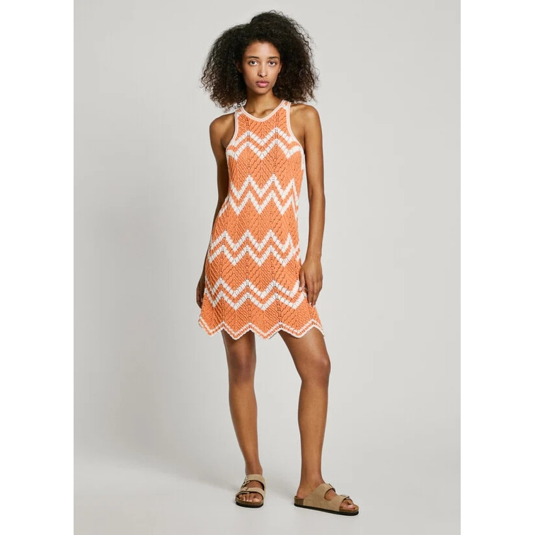 VESTIDO CORTO MUJER PEPE JEANS RAYAS ZIGZAG