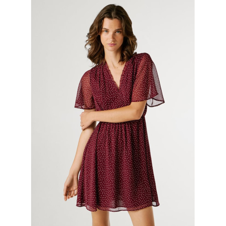 VESTIDO CORTO MUJER PEPE JEANS ESTAMPADO LUNARES