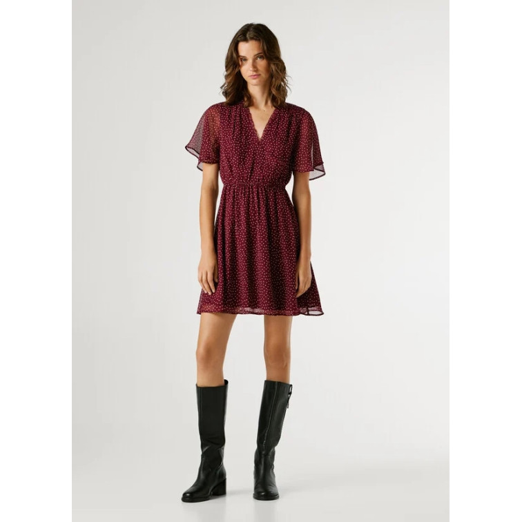 VESTIDO CORTO MUJER PEPE JEANS ESTAMPADO LUNARES