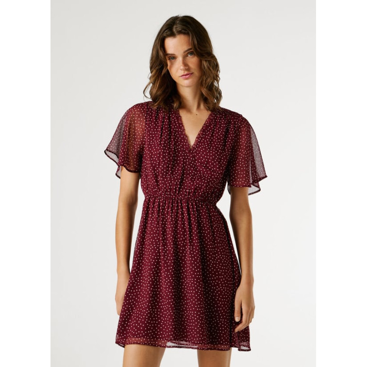 VESTIDO CORTO MUJER PEPE JEANS ESTAMPADO LUNARES