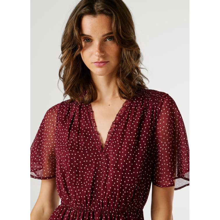 VESTIDO CORTO MUJER PEPE JEANS ESTAMPADO LUNARES