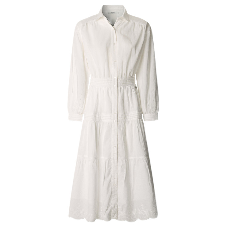VESTIDO LARGO MUJER PEPE JEANS CUELLO CAMISERO