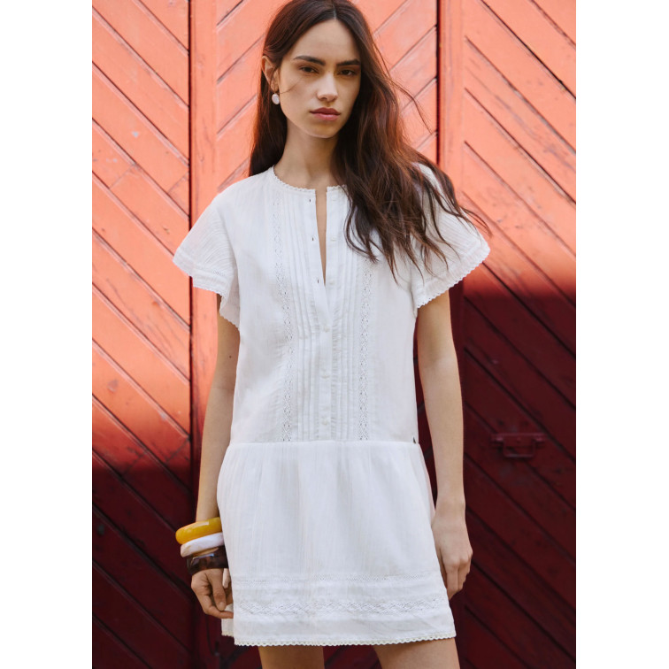 VESTIDO CORTO MUJER PEPE JEANS CON ENCAJES
