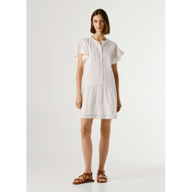 VESTIDO CORTO MUJER PEPE JEANS CON ENCAJES