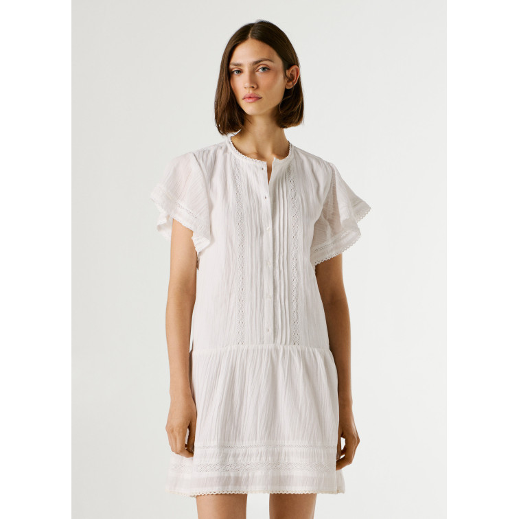VESTIDO CORTO MUJER PEPE JEANS CON ENCAJES