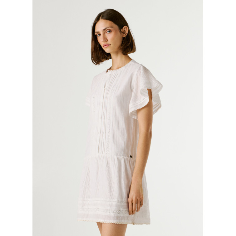 VESTIDO CORTO MUJER PEPE JEANS CON ENCAJES