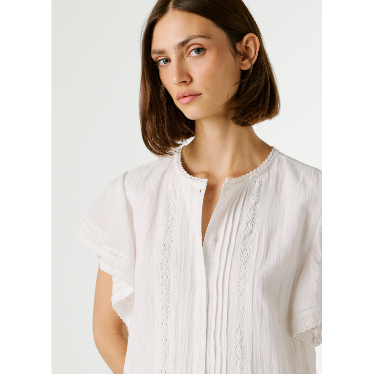 VESTIDO CORTO MUJER PEPE JEANS CON ENCAJES