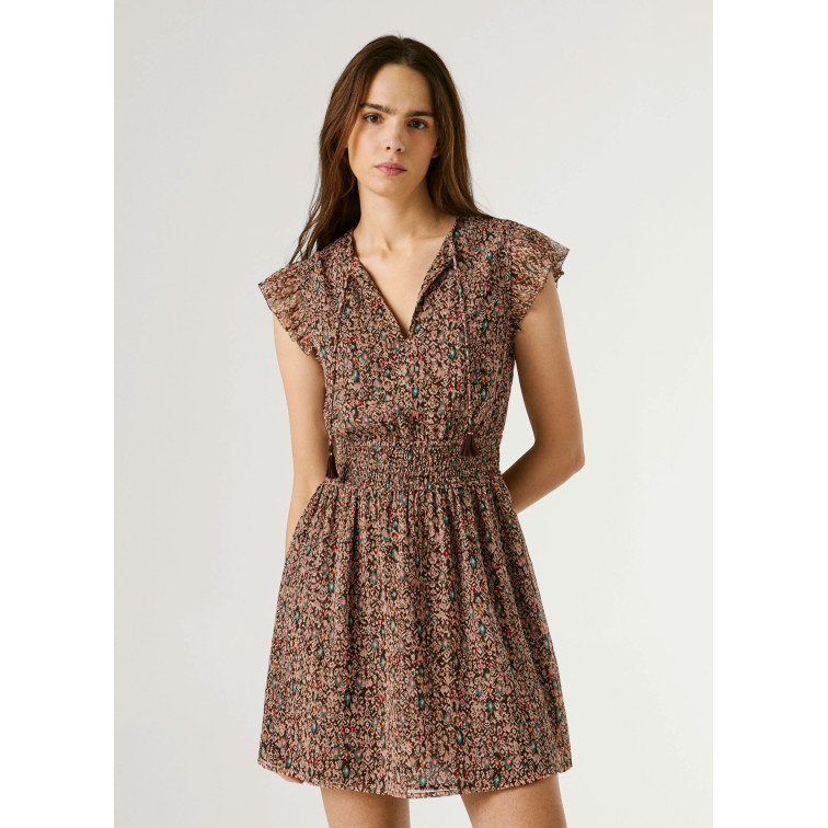 VESTIDO CORTO MUJER PEPE JEANS ESTAMPADO FANTASÍA