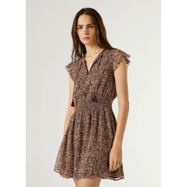 VESTIDO CORTO MUJER PEPE JEANS ESTAMPADO FANTASÍA