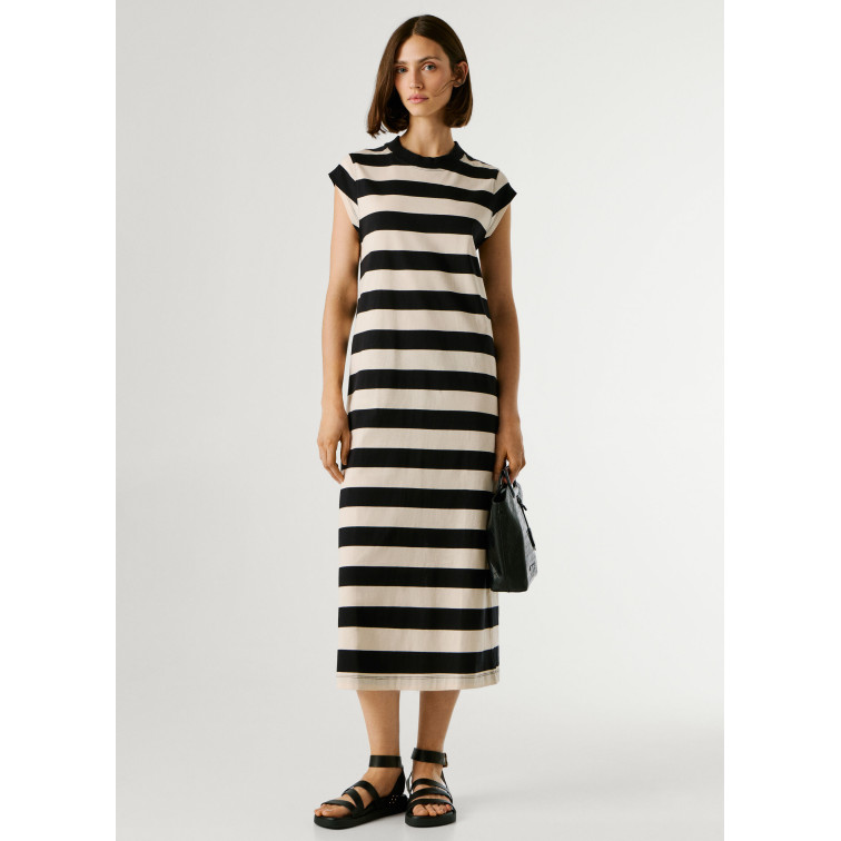 VESTIDO MIDI MUJER PEPE JEANS DE RAYAS