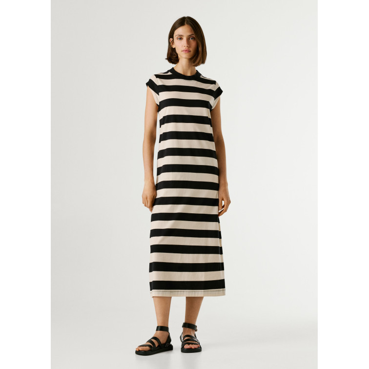 VESTIDO MIDI MUJER PEPE JEANS DE RAYAS