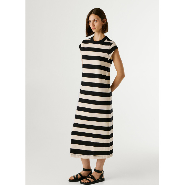 VESTIDO MIDI MUJER PEPE JEANS DE RAYAS