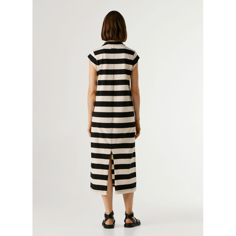 VESTIDO MIDI MUJER PEPE JEANS DE RAYAS