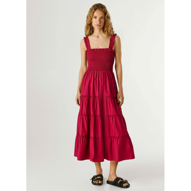 VESTIDO LARGO MUJER PEPE JEANS EN POPELÍN