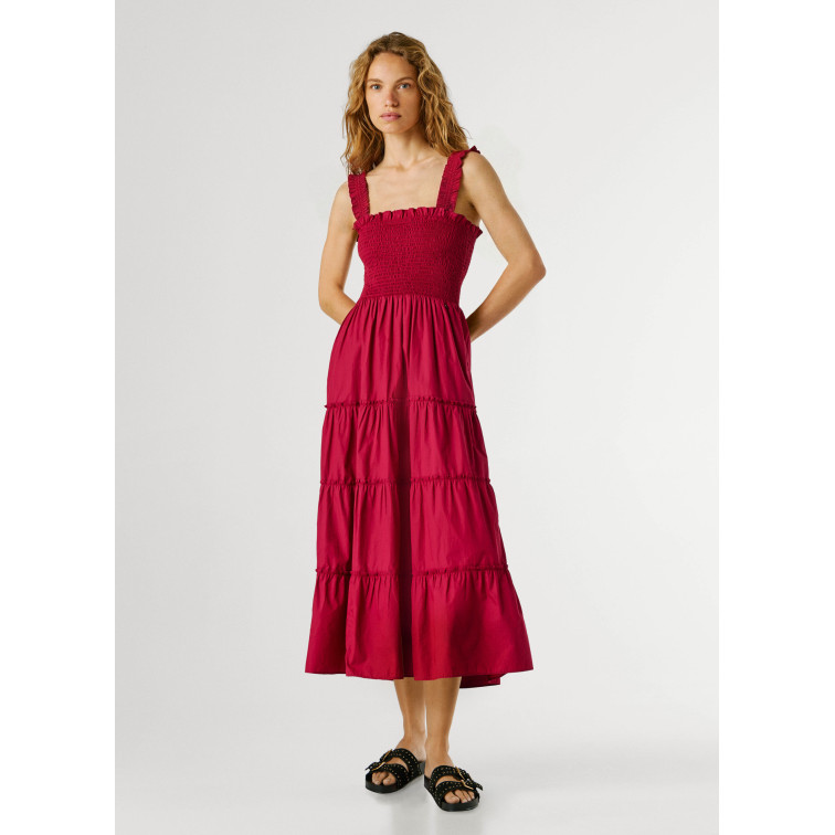 VESTIDO LARGO MUJER PEPE JEANS EN POPELÍN