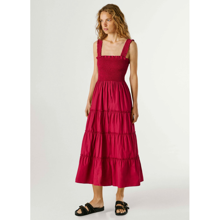 VESTIDO LARGO MUJER PEPE JEANS EN POPELÍN