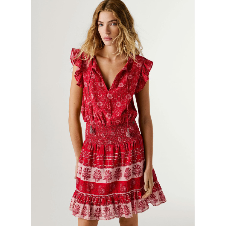 VESTIDO CORTO MUJER PEPE JEANS ESTAMPADO FLORAL