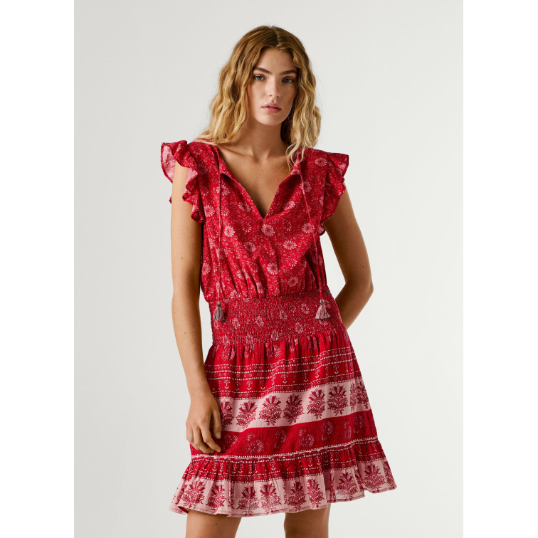VESTIDO CORTO MUJER PEPE JEANS ESTAMPADO FLORAL